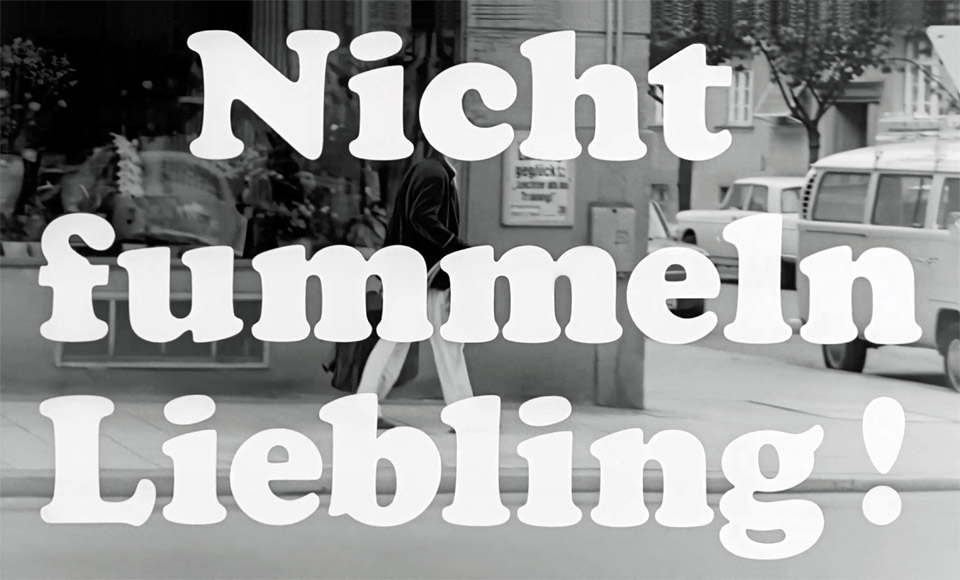Trailer-Titelbild der deutschen Polizisten-Komödie "Nicht fummeln Liebling !"